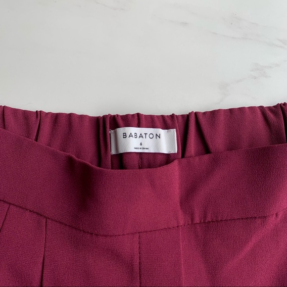 Aritzia Babaton Cohen pants Barolo maroon trousers - Picture 5 of 8